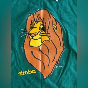 Deadstock RARE 90s Disney Lion King Simba Shirt Hanes Beefy-T NWT Youth Medium